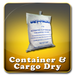 Container and Cargo Desiccant - Perfect for trailers, shipping containers, shipment of Automobiles, RV's, Campers, Motorcycles, etc.