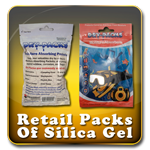Dry-Packs Retail Packs Of Silica Gel Desiccant
